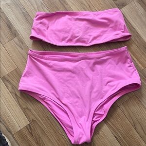 SKIMS Pink Women's Swimwear Set